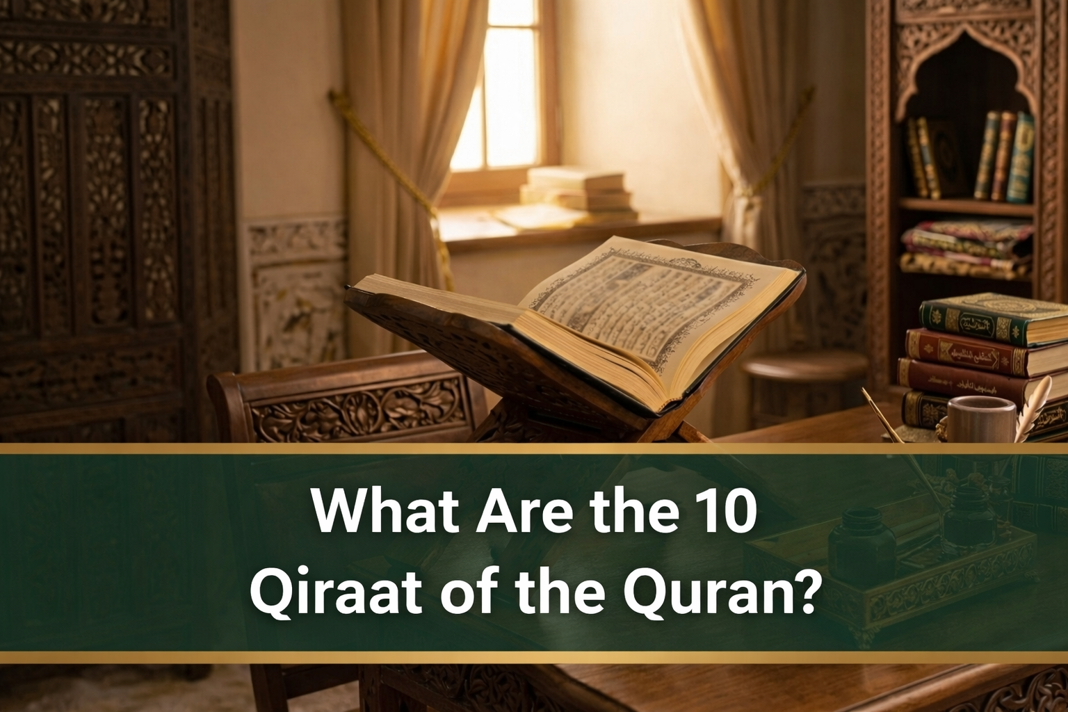 What Are the 10 Qiraat of the Quran? A Clear Guide for Curious Muslims 2 Islamic study with Quran and books