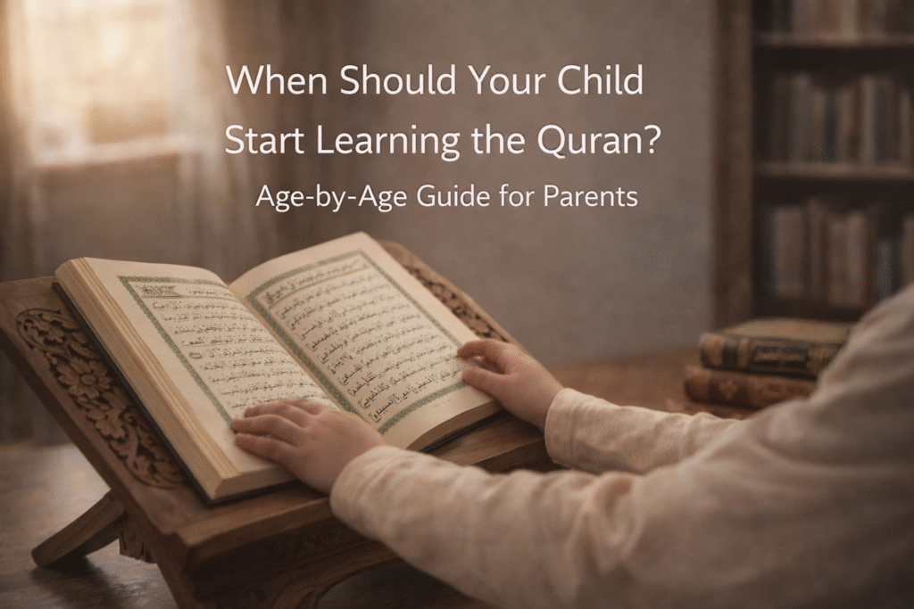 Child learning the Quran